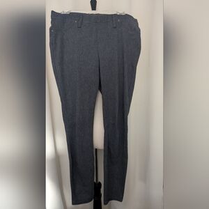 Time And True Heather Charcoal Gray Jeggings, Size Large 12 To 14